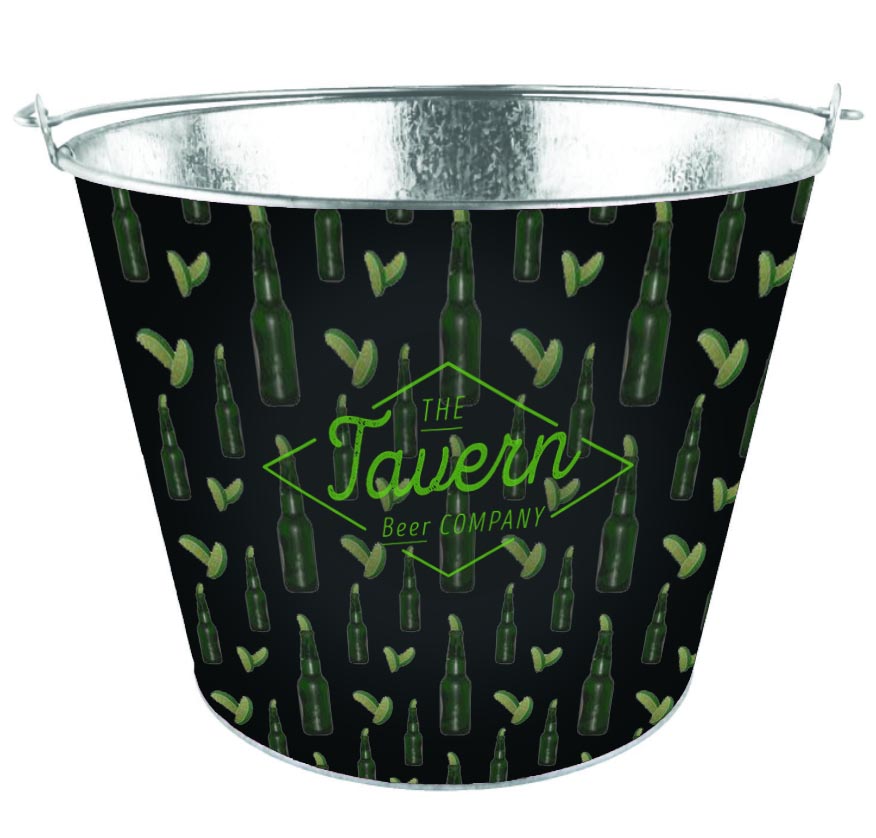 Galvanised Steel Full Colour Ice Bucket (10 Litre)