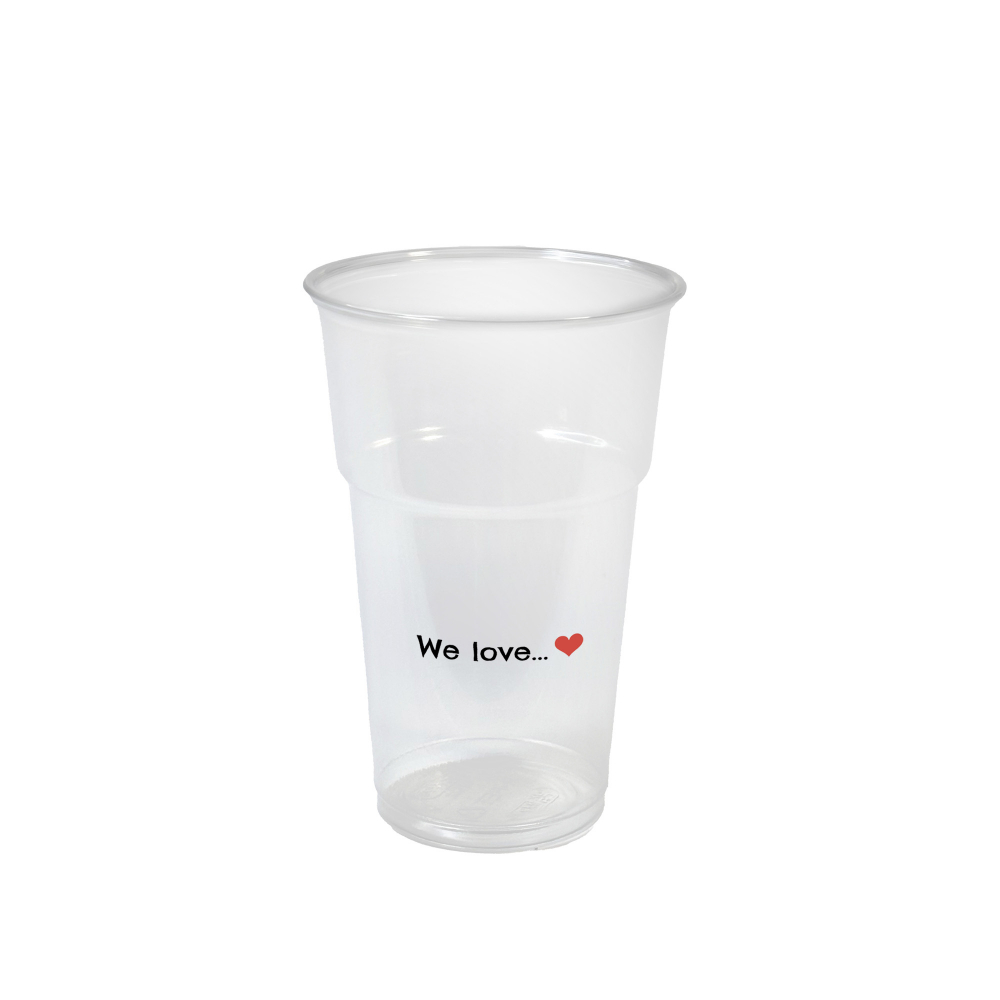 Disposable Plastic Smoothie Tumbler (400ml/14oz)