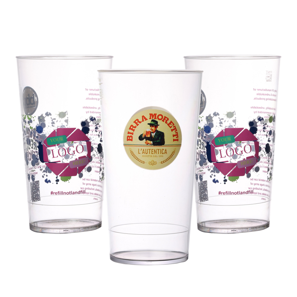 Full Colour Premium Festival Cup Nucleated (625ml/22oz/Pint)