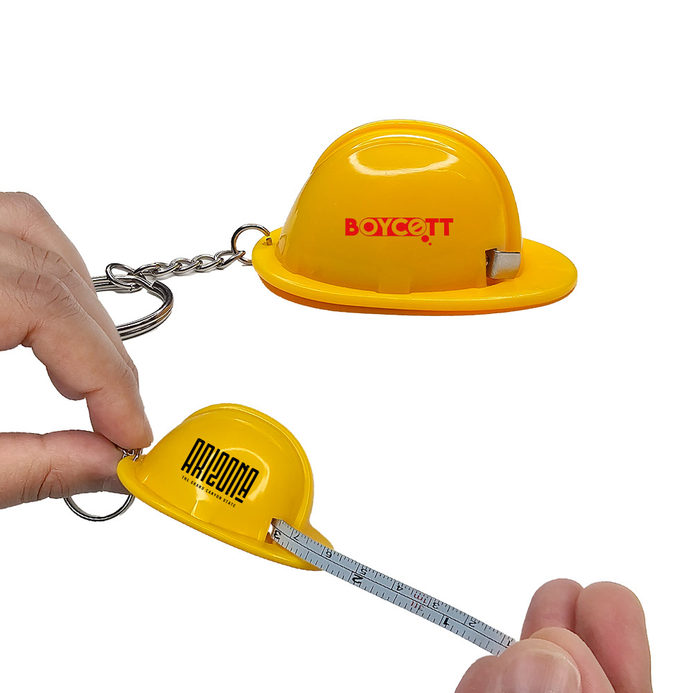 Hard Hat Tape Measure Keyring 