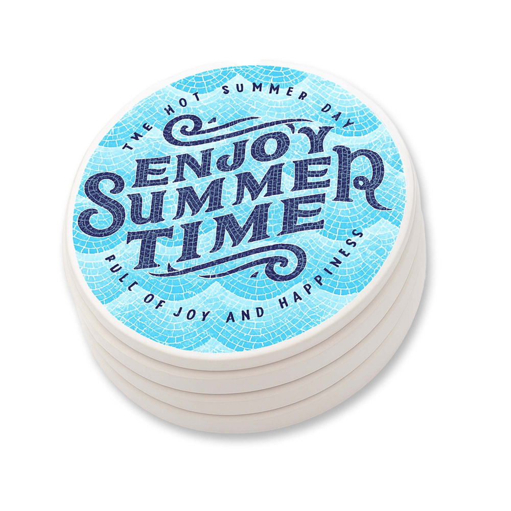 Ceramic Coaster Round sets of 4