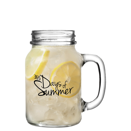 Glass Mason Jar With Handle (568ml/20oz)