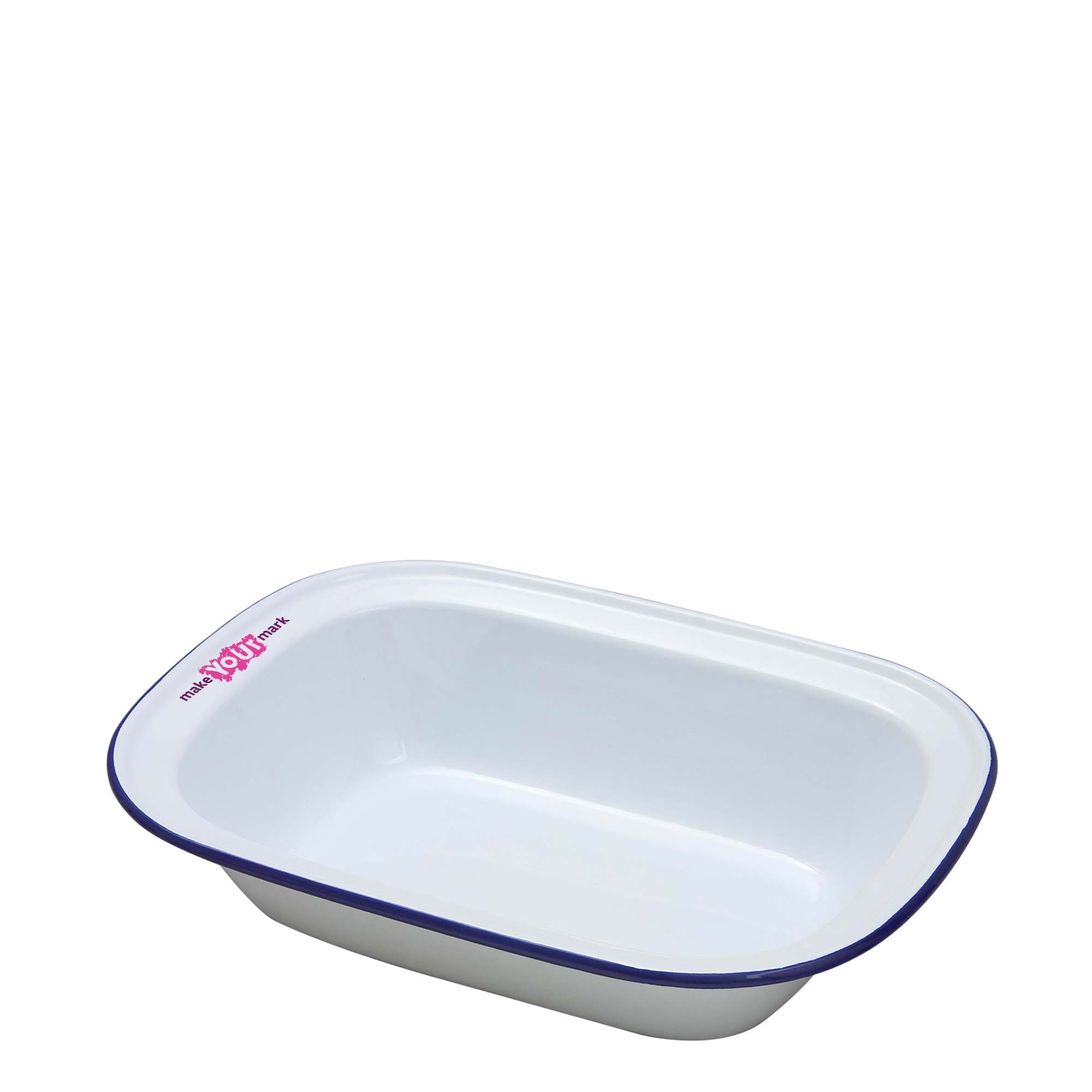 Enamel Oblong Pie Dish (260x190x60mm)