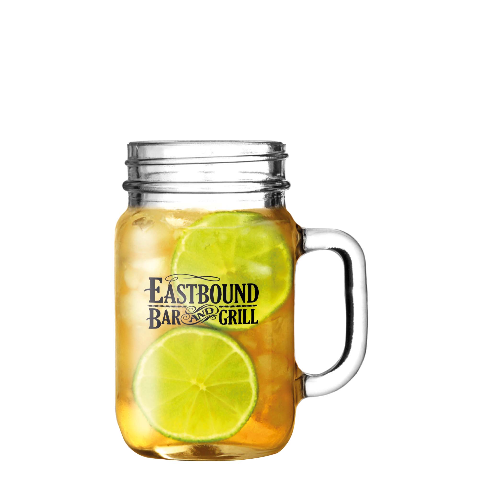 Glass Mason Jar - With Handle (490ml/16.5oz)
