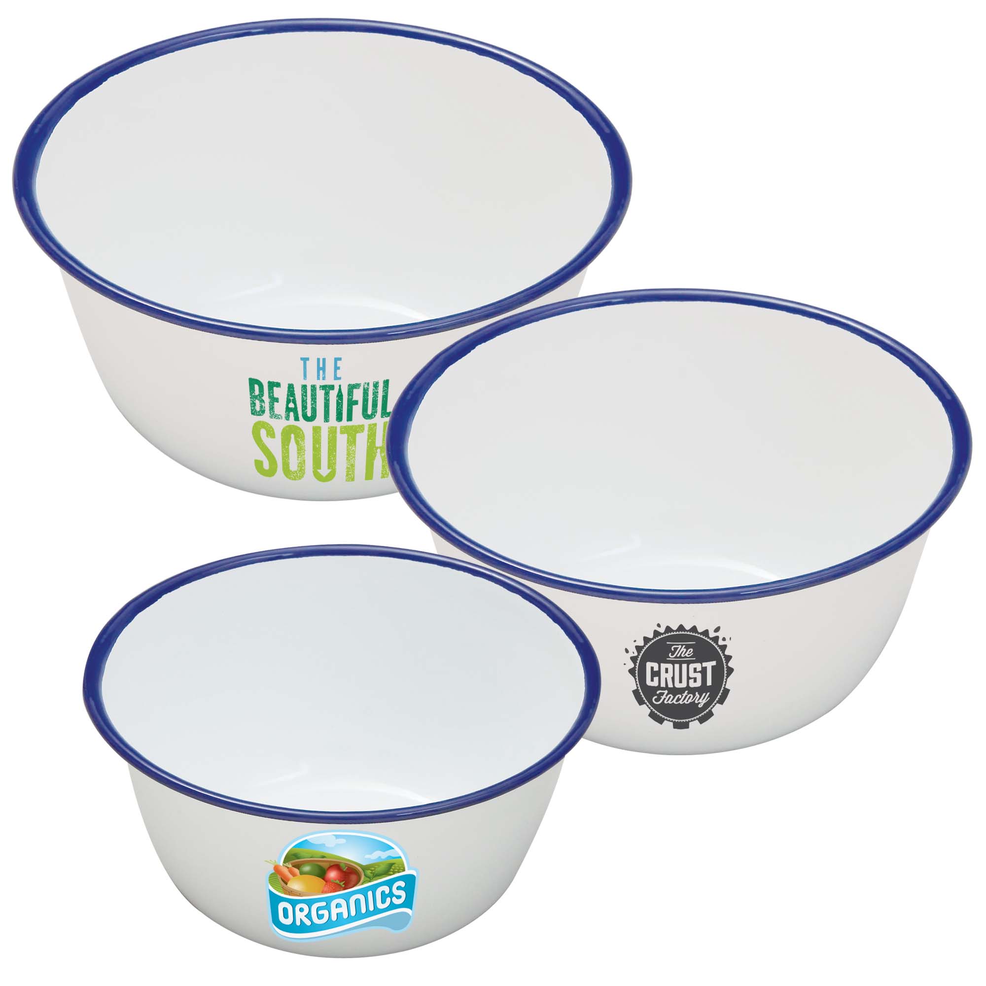 Enamel Pudding Basins
